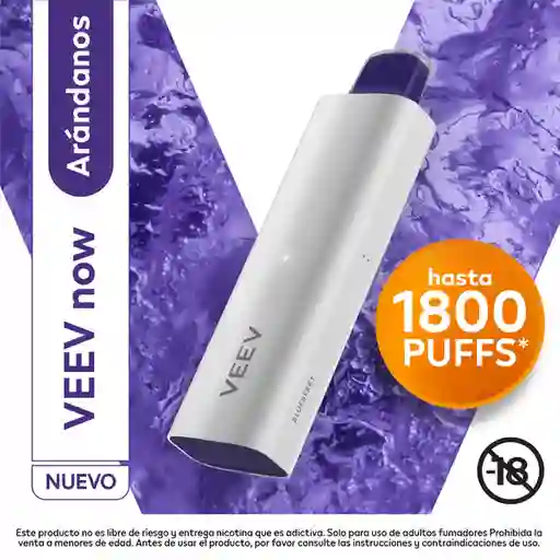 Vapeador Veev Now Blueberry 1800 Puffs