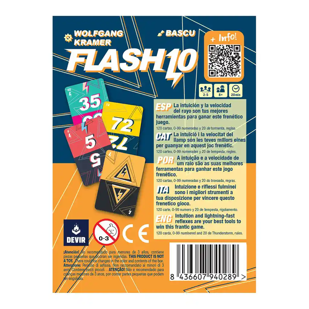 Juego De Mesa Flash 10 Estrategia En Español Adultos Niños