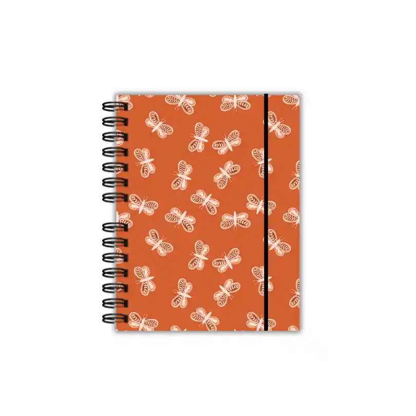 Agenda Semanal Naranja Mariposas