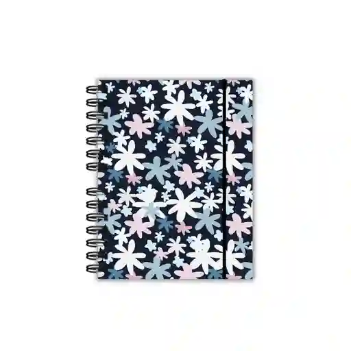 Agenda Semanal Azul Oscuro Floral