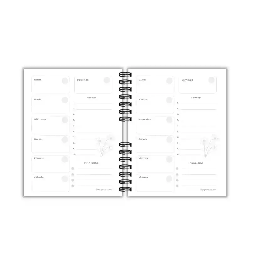 Agenda Libelulas Blanca Azul