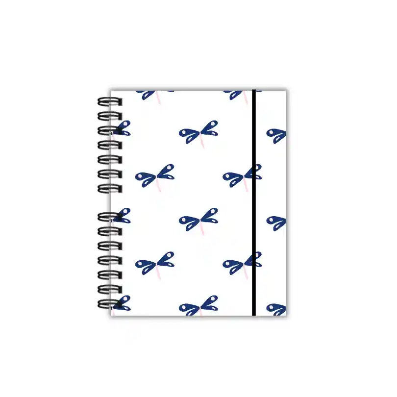 Agenda Libelulas Blanca Azul