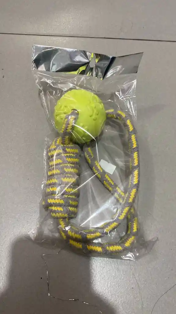 Pelota Con Lazo Para Perro Verde