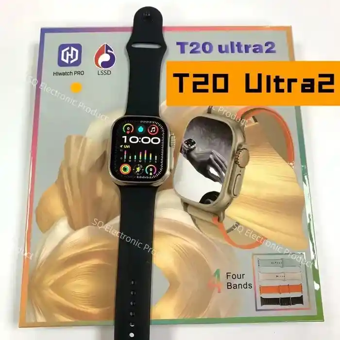 Smartwatch Ultra 2 T20 + 4 Manillas Notificacion Llamadas Nueva Generacion