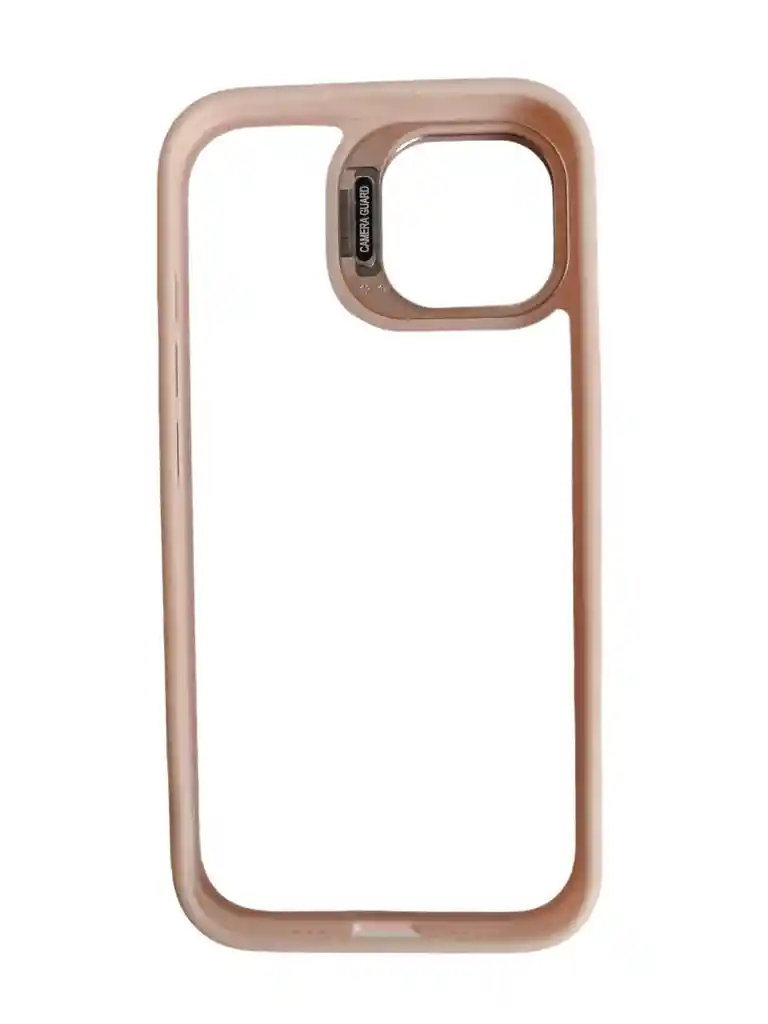 Estuche Para Iphone 15 Con Kit Lentes Y Soporte De Cámaras En Rosado