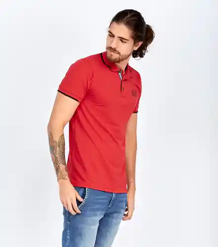 Girbaud Camiseta Polo Rojo Talla S 111639