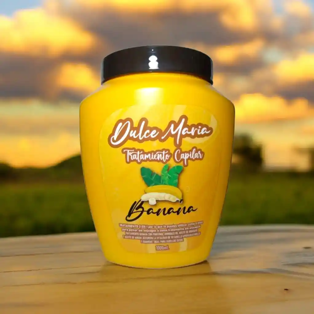 Tratamiento Capilar Dulce Maria Banano 1000 Ml