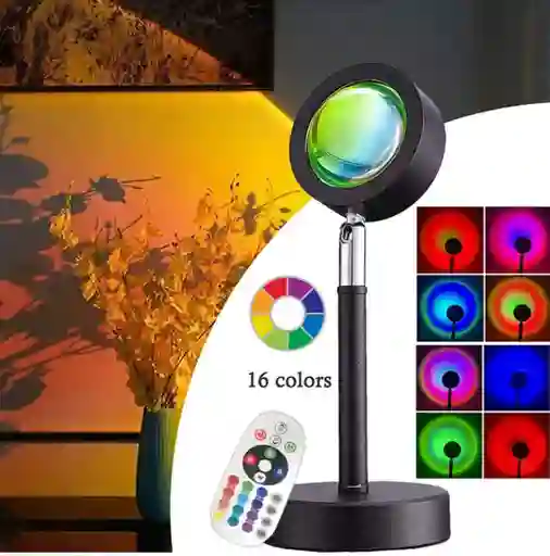 Lámpara Luz Led Proyectora Atardecer Decorativa