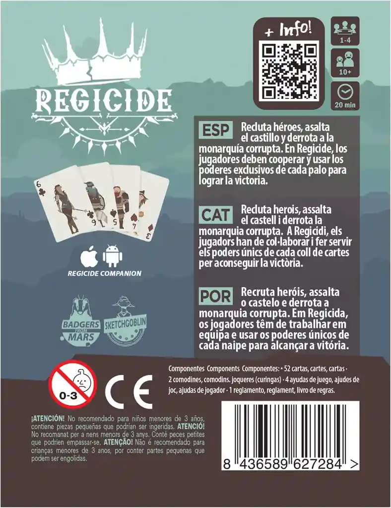 Regicide Juego De Mesa Estrategia Rol En Español Adultos