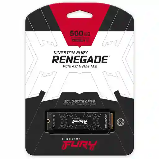 Unidad Sólida M.2 Kingston Fury Renegade 500gb 7.300/3.900mb/s (dram 500mb)