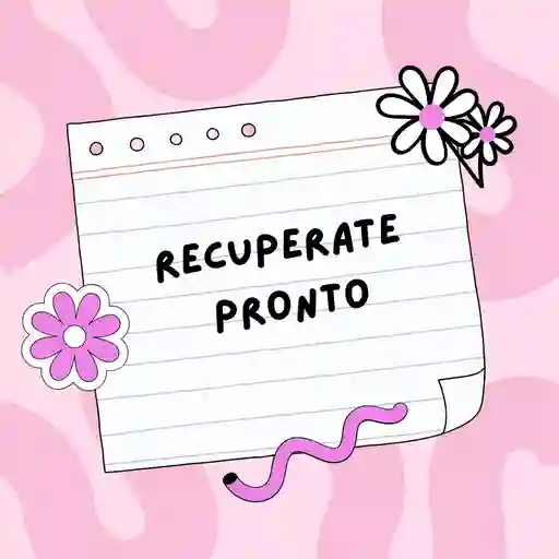 Tarjeta De Recuperate Pronto