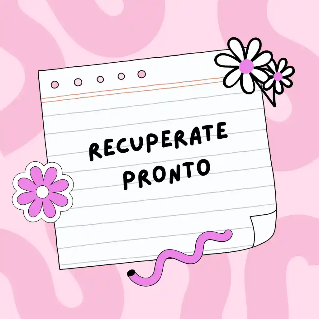 Tarjeta De Recuperate Pronto