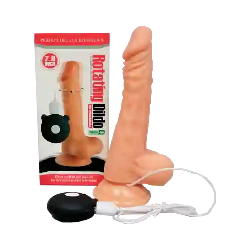 Dildo Giratorio Multibles Velocidades Recargable Con Control