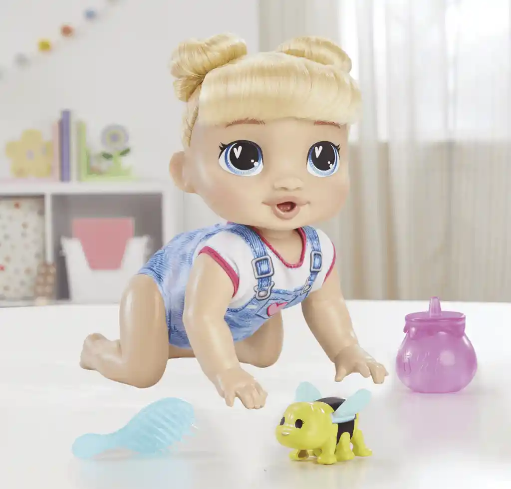 Muñeca Baby Alive Gatea Y Juega Harper Hugs