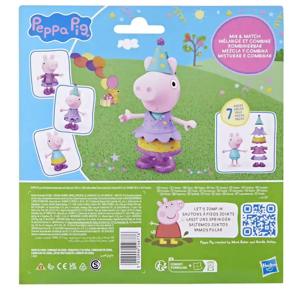 Muñeca Peppa Pig Peppa Estilos De Fiesta