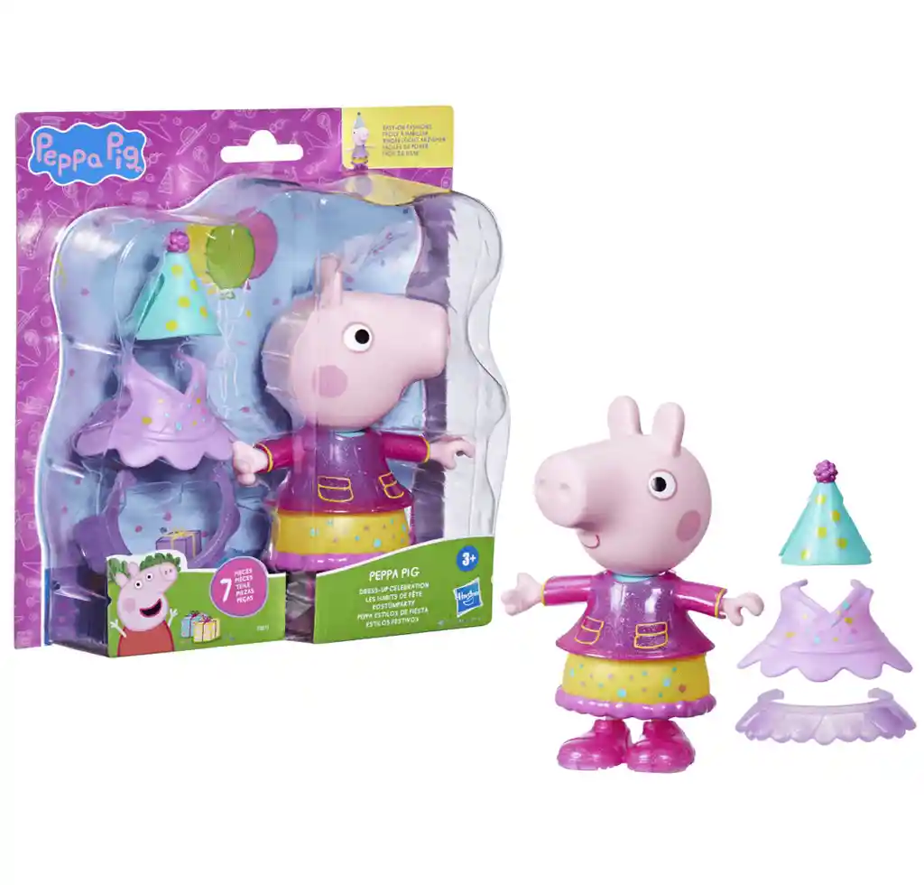 Muñeca Peppa Pig Peppa Estilos De Fiesta