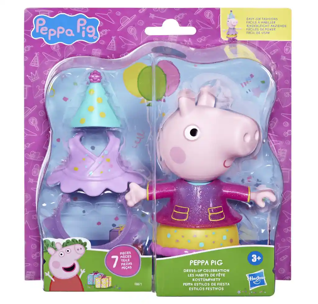 Muñeca Peppa Pig Peppa Estilos De Fiesta