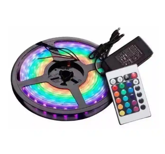 Cinta Led Tira Luces 5mts Rgb Multicolor Con Control