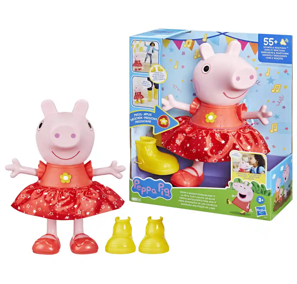 Muñeca Peppa Pig Peppa Diversión En Los Charcos