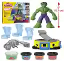 Masas Y Plastilinas Play-doh Marvel Set De Juego Hulk Aplasta Y Moldea