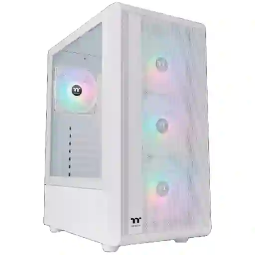Caja Atx Thermaltake S200 Tg Argb (blanco) + Fuente De Poder Thermaltake 650w 80 Plus Bronce
