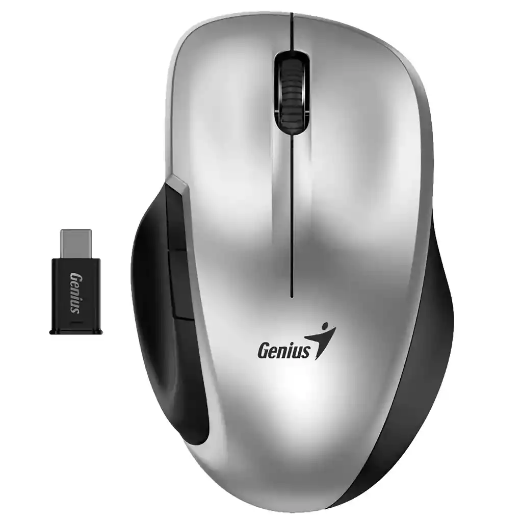 Mouse Vertical Inalámbrico Ergonómico Genius Ergo 8200s Gris