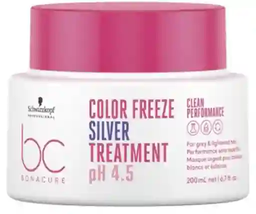 Mascarilla Silver Schwarzkopf Bc Ph 4.5 Color Freeze 200ml