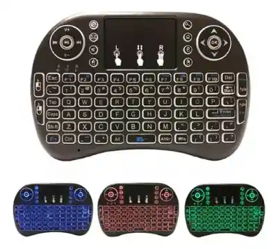 Mini Teclado Inalámbrico Android Smart Tv Iluminado Tvbox