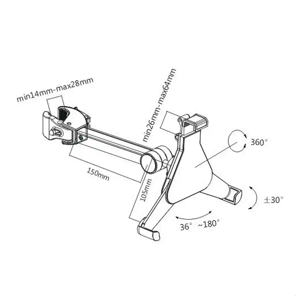 Soporte Tablet, Ipad De 8,9 - 10,4 Para Pedestal Micrófono