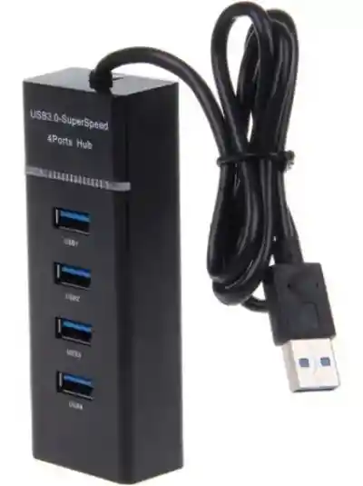 Hub Usb Multiplicador 4 Puertos Usb Luz Led Pc Notebook Full