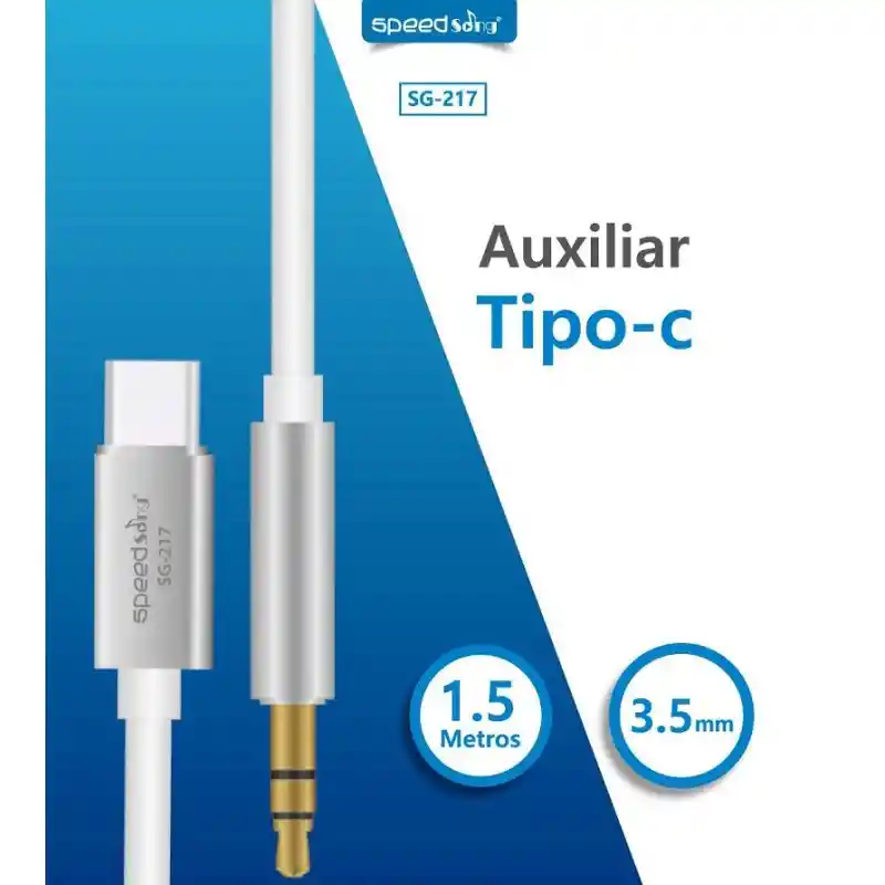 Cable Auxiliar Tipo C Para P2 3.5mm Xiaomi Samsung Motorola