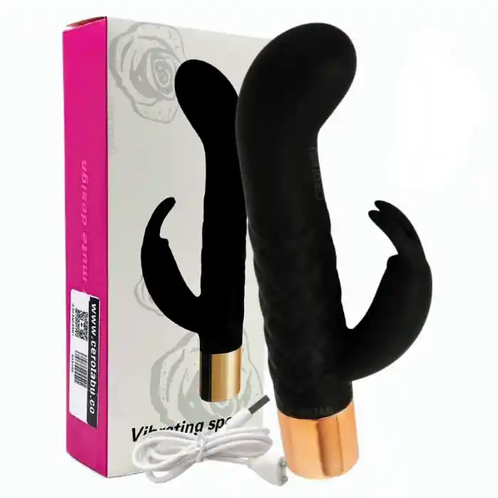 Vibrador Doble Estimulo Spear Mini De Lujo Doble Estimulacion Recargable