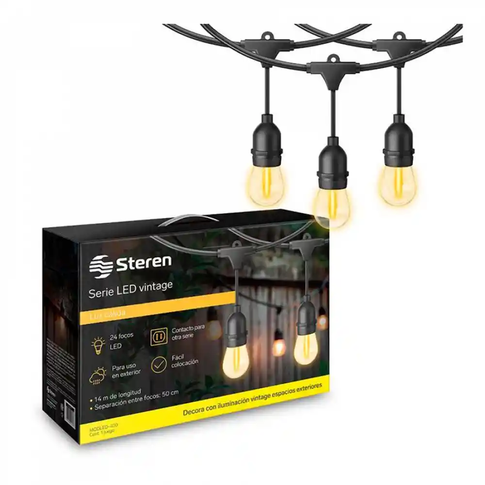 Extension Steren Bombillos Led Vintage