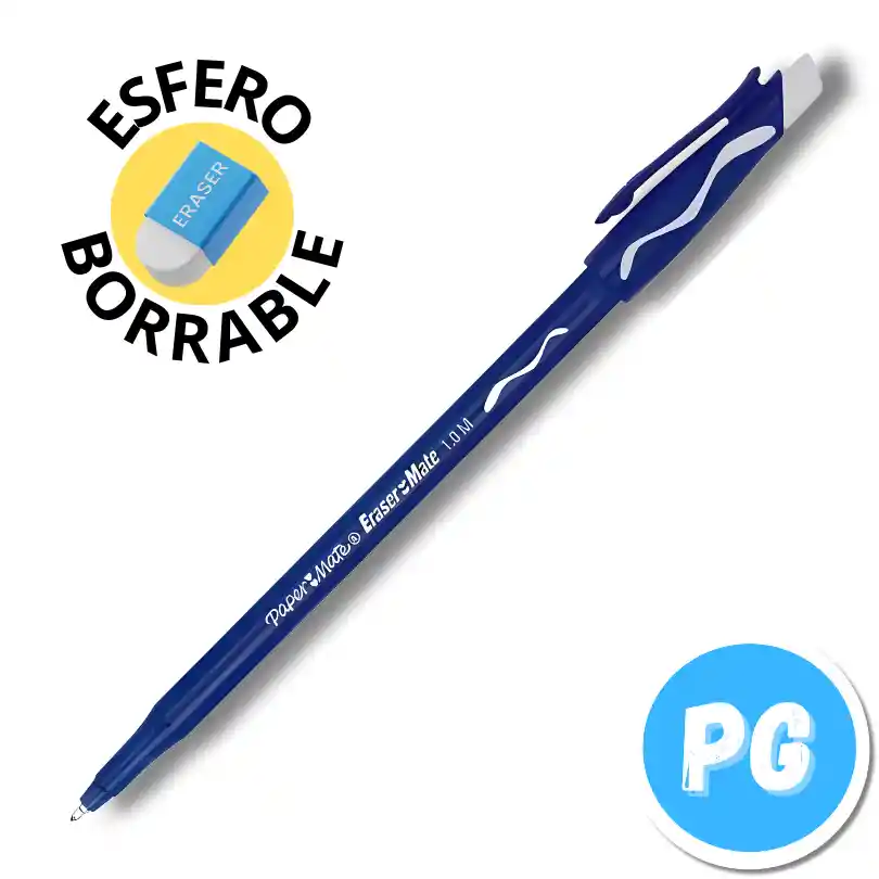 Esfero Kilometrico Borrable Azul