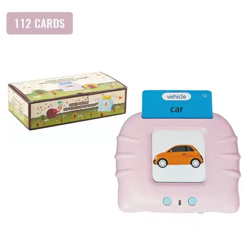 Juego De Tarjetas Flash Parlantes Montessori Con 224 Palabras Visuales Para Niños