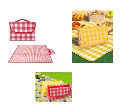 Manta Picnic Para Camping O Playa Impermeable 2 X 2 Metros