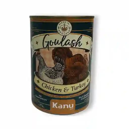 Alimento Húmedo Para Perro Adulto Goulash Pollo Y Pavo Kanu Pet X 400 G Lata