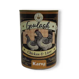 Alimento Húmedo Para Perro Adulto Goulash Pollo Hígado Kanu Pet X 400 G Lata