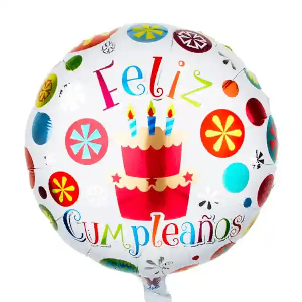 Globo Metalizado Grande Diseño Feliz Cumpleaños