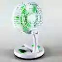 Ventilador Recargable Plegable Con Lampara 30cm