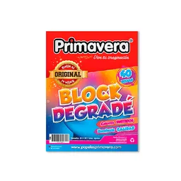 Block Carta Degrade Colores Surtidos Primavera