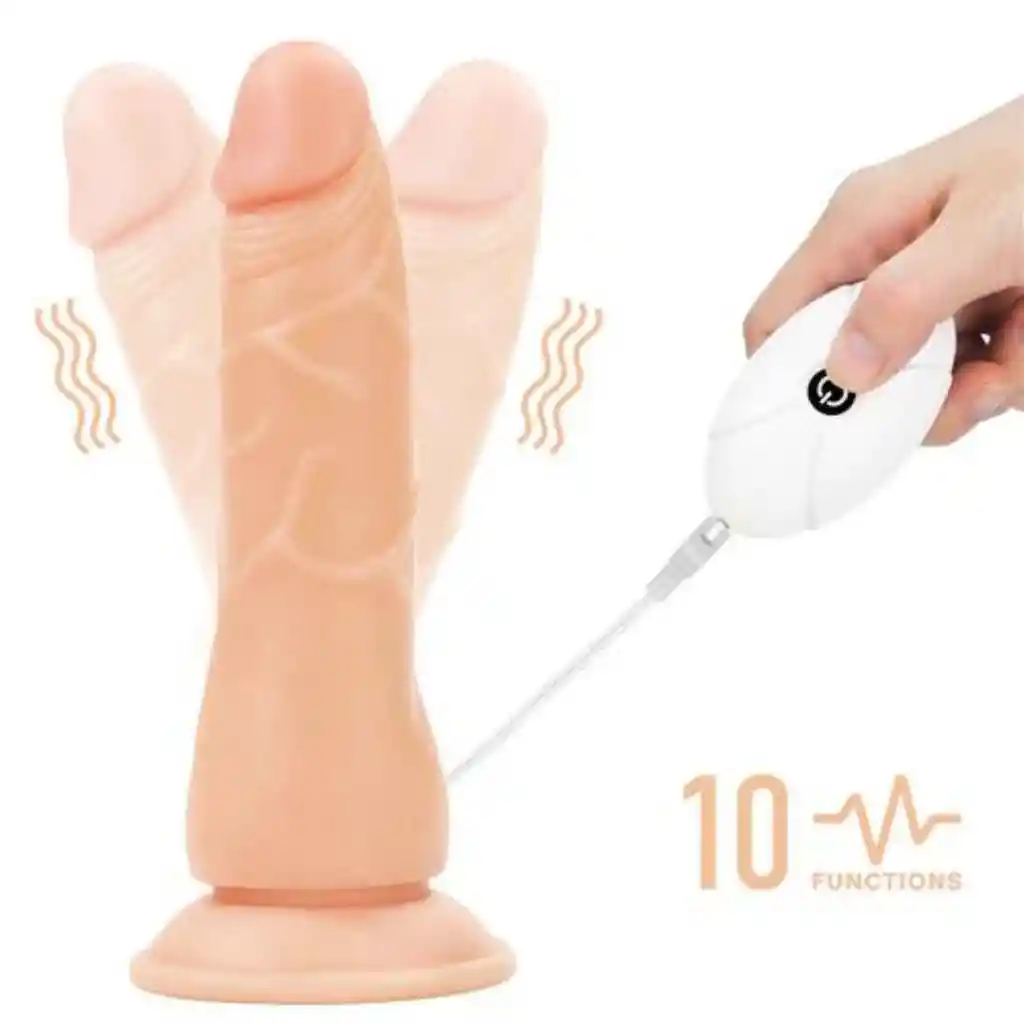 Arnés Con Vibración Easy Set 19 Cm Flesh