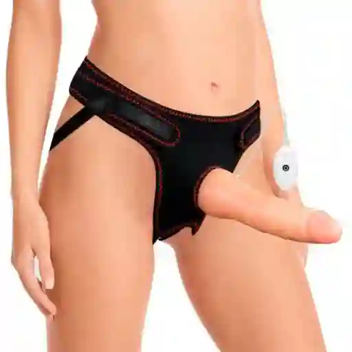 Arnés Con Vibración Easy Set 19 Cm Flesh