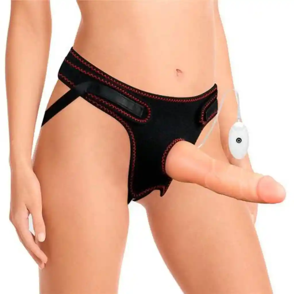 Arnés Con Vibración Easy Set 19 Cm Flesh