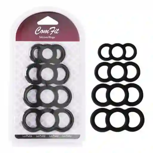 Anillos Para El Pene Silicone Ring Negras