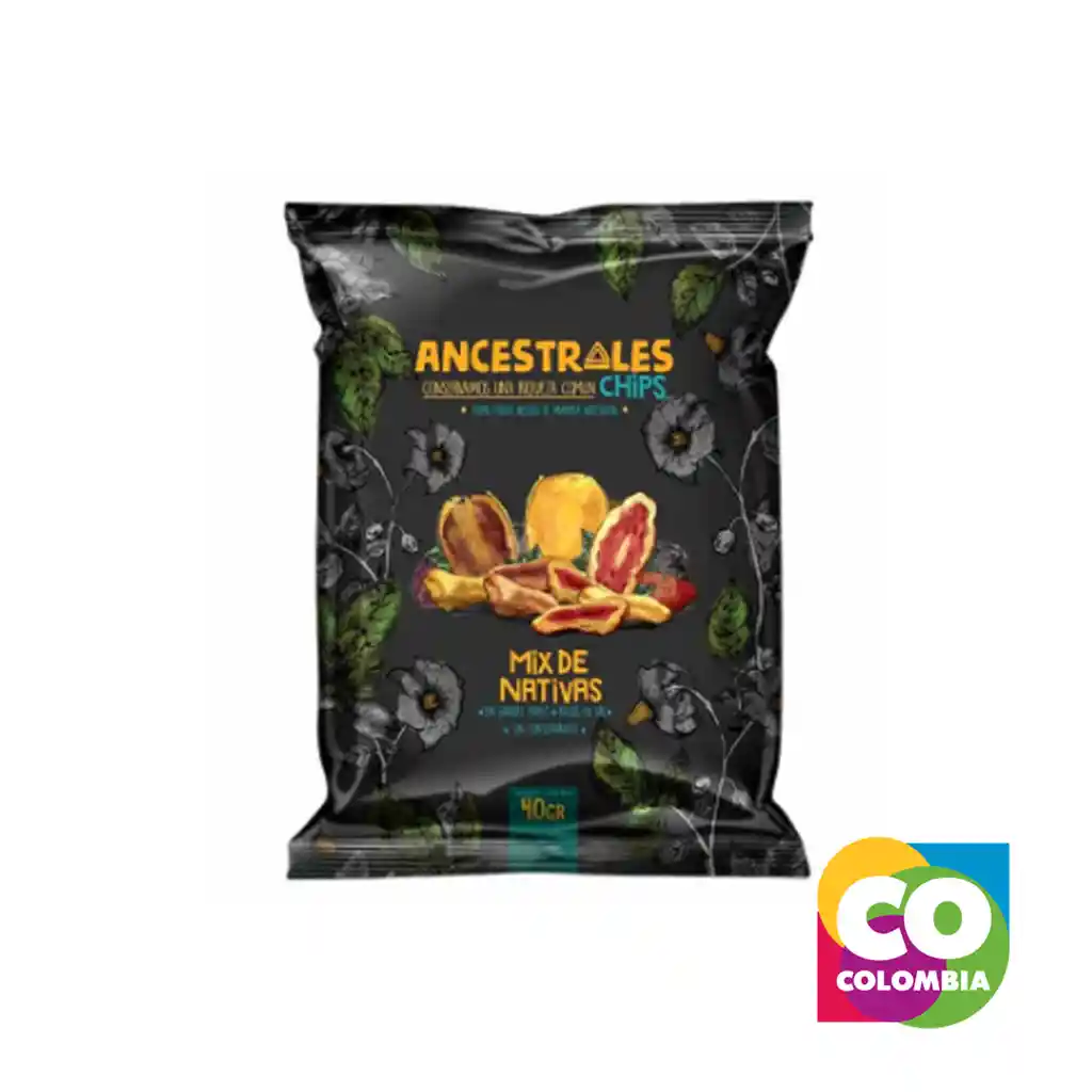 Mix De Nativas Marca Ancestrales Chips Embalaje De 1 Unidad Por 30g