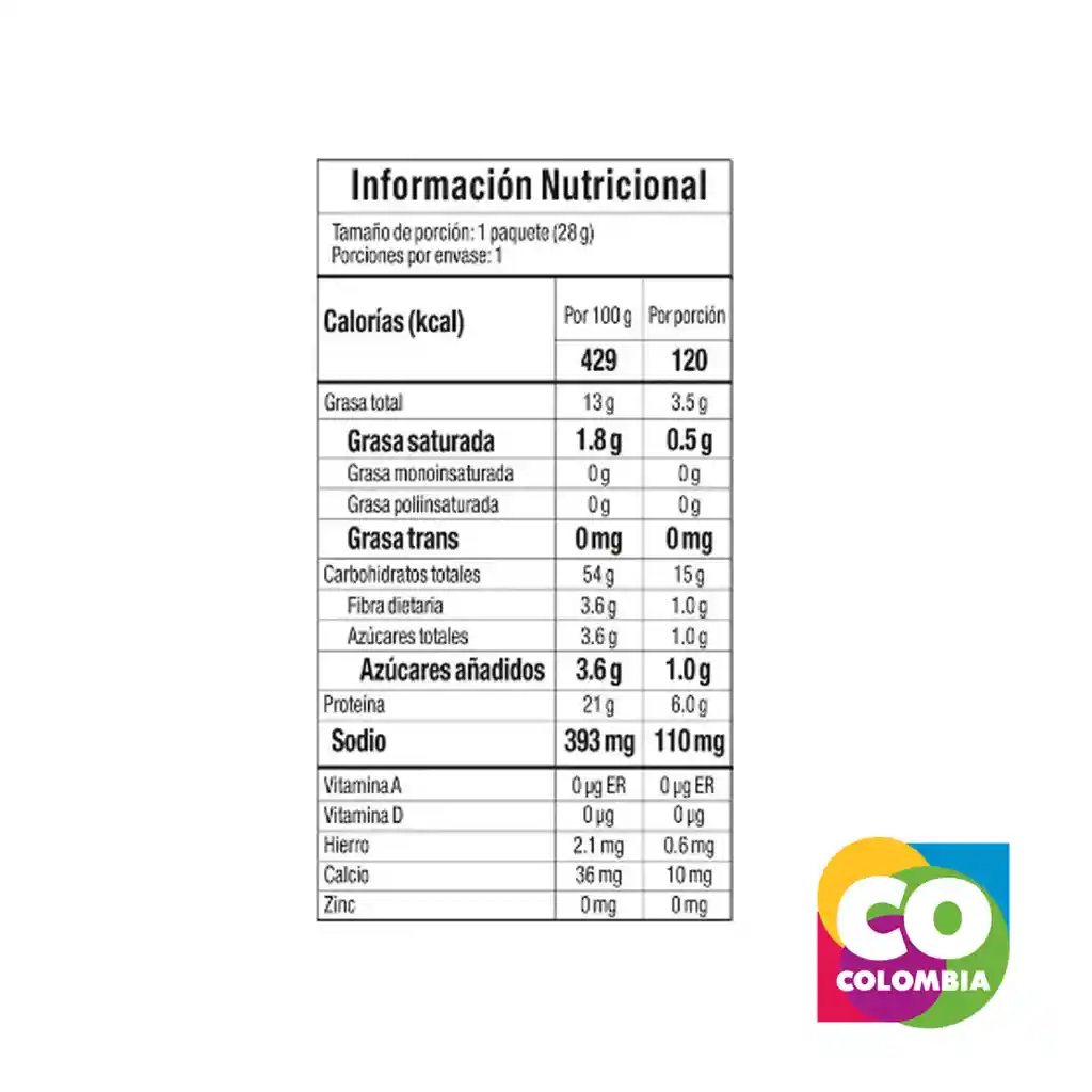 Chips De Lentejas Sal Marina Marca Kibo Embalaje De 1 Unidad Por 28g