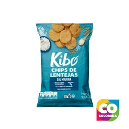 Chips De Lentejas Sal Marina Marca Kibo Embalaje De 1 Unidad Por 28g