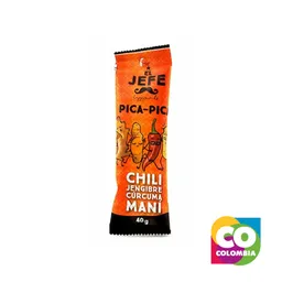 Mezcla Maní, Chili, Jengibre Y Cúrcuma Marca El Jefe Embalaje De 1 Unidad Por 40g