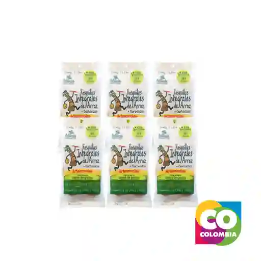 Rosquitas Veganas De Arroz + Garbanzo + Chía + Linaza (6 Unidades) Marca Naturela Embalaje De 1 Unidad Por 40 G